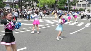 横浜市立みなと総合高等学校吹奏楽部・チアダンス部　Yokohama Parade 2014 (Super 44)  ザよこはまパレード2014