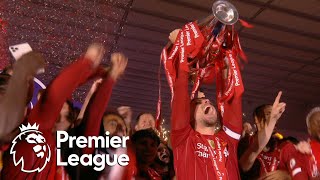 Liverpool lift first ever Premier League trophy | NBC Sports