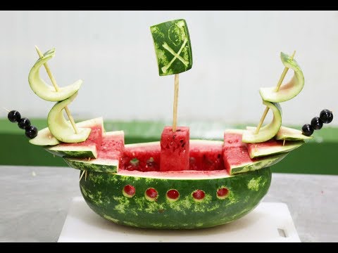 How to Creative Fruit Carving. by NRTC. Watermelon old ship How to Creative Fruit Carving. by NRTC. Watermelon old ship