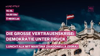 Let’s Talk@Lunch - Die große Vertrauenskrise: Demokratie unter Druck