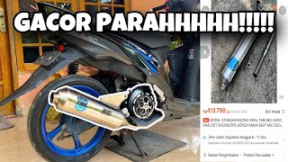 GANTI KNALPOT ERC RACING MUFLER SARINGAN BOR-BORAN VIRAL TIKTOK DI MIO M3‼️