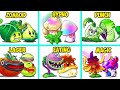 Random 6 Best Pair Plants - Who Will Win? - PvZ 2 Team Plant Vs Team Plant