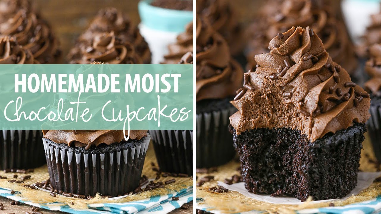 Moist Homemade Chocolate Cupcakes - YouTube