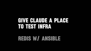 Claude spins up a 3-node cluster in 682ms and installs Redis on Alpine Linux with Ansible