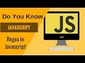 Learn Javascript- Regex in Javascript