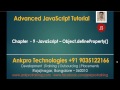 Advanced JavaScript - Chapter 9 - JavaScript - Object.defineProperty() with Getter and Setter