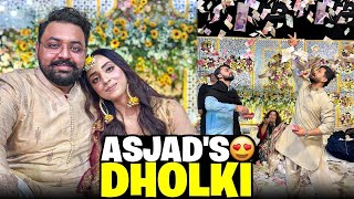 Rajab family vlog today 😍 Grand Dholki Event of Asjad arranged by me😎Apni Shadi yad agai😂#rajab