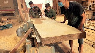 Amazing Ingenious Skills & Techniques Curved Woodworking Workers // Large Monolithic Hardwood Door