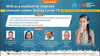 NDDB Samvad: Webinar on Milk as a medium to improve immune system during COVID-19