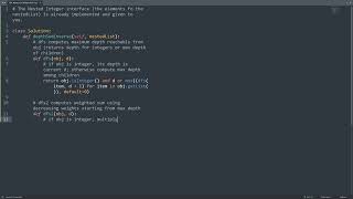 Leetcode 364. Nested List Weight Sum II in Python | Python Leetcode | Python Coding Tutorial | ASMR