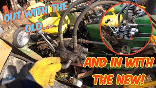 OUT with the OLD and IN with the NEW! John Deere 1020 loader hydraulic valve replacement ￼