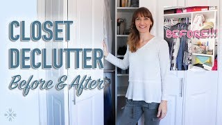 Decluttering Results Closet - Over a Year of Decluttering - Minimalism Closet Tour 🏠