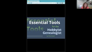 Essential Tools for the Hobbyist Genealogist – Olivia Jewell (10 November 2022)