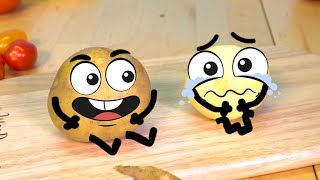 I'm So Cool~~! Secret Life Of Fruits Doodles Animation 3D Cute Food Talking Things