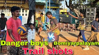 100000rs match | Semi-Final | Trail shots | Danger boys vs Bomiyarpalayam | Mr Love Volleyball