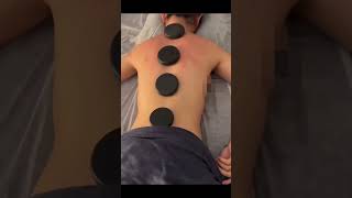 Hot Stone Back Massage: Deep Relaxation and Healing #relax #massagemusic #massagebusiness
