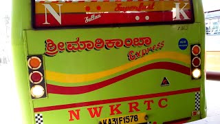 Renovation of Tiptur Bus Stand | Yellapura - Bengaluru decorated  NWKRTC bus