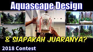 Aquascape 30cm & 90cm Terbaik dari Indoscapers Race 2018