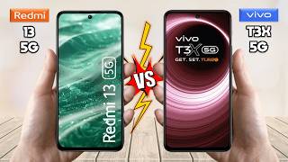 Redmi 13 5G Vs vivo T3x - Full Comparison 🔥 Techvs