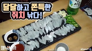 캠낚세끼/뜰채로 쥐치를?! 쫀득한 쥐치 회먹방  / 낚시n캠핑 / Camping\u0026MukBang / Eating Show