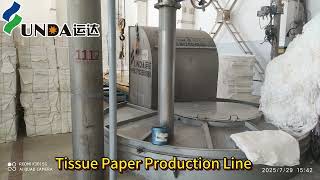 Tissue Paper Production Line #VirginPulp #YundaPaperMachinery #PaperPulp