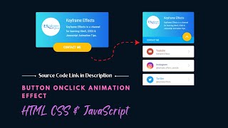 Create Onclick Button Animation Using HTML CSS Only