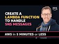 How to create a Lambda function to handle SNS messages