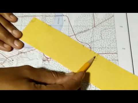 How far apart are grids on a 1 50000 map in Metres?