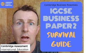 How to Survive IGCSE (O-level) Business Paper 2 - [CAIE] Including Past Paper Solutions