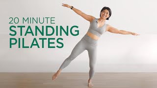 20 min Standing Pilates Workout | Tone your Legs, Thighs, Glutes, Hips, & Core