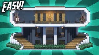 Minecraft: How To Build A Modern Mansion House Tutorial (#44)