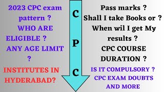 2023 CPC exam pattern | Who are eligible | CPC Exam Full details #youtube