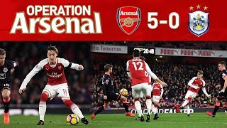 ARSENAL 5-0 HUDDERSFIELD - MESUT OZIL IS ON FIRE!