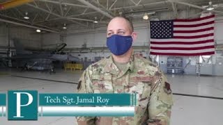 Tech Sgt. Jamal Roy member of the 177th Fighter Wing