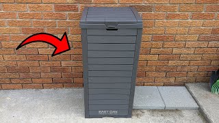 This is the PERFECT Outdoor Trash Can For Your Patio!