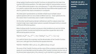 Modeling and Simulation of simple dynamic systems | Electrical Engineering