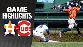 Astros vs. Cubs Game Highlights (4/25/24) | MLB Highlights