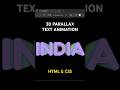 3D Parallax Hover Effect Pure CSS Magic