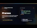 HTML Iframes - HTML Layout Foundation | FullStack Masterclass HTML Course