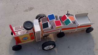 How To Make A Powerful Electric Tractor Matchbox | Amazing DIY Toy