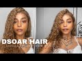 NICE COLOR #10 HUMAN HAIR LACE FRONT WIG ft.  DSOAR HAIR