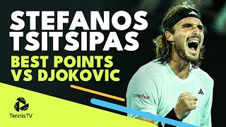 Stefanos Tsitsipas' BEST ATP Points vs Novak Djokovic 🚀
