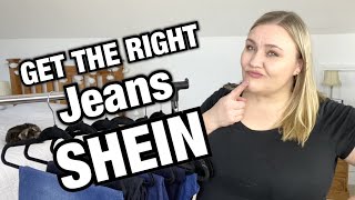 SHEIN JEANS | PLUS SIZE \u0026 how to get the right size | Apple Shape Fashion