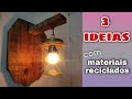 3 ideias incríveis utilizando potes de vidro, corda de sisal e Madeira.