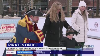 Crew of pirates take over the Erie downtown skating rink Saturday