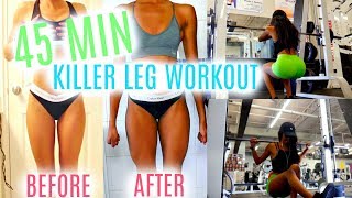 4 BEST SMITH MACHINE LEG EXERCISES | QUICK 45 MIN WORKOUT • Lawenwoss