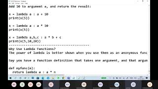 (B13) Python Part10 Python Lambda Function