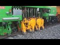 Indian Railways Plasser Tamper And Stabiliser Machines At Work