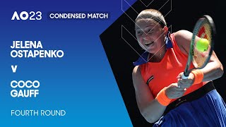 Jelena Ostapenko v Coco Gauff Condensed Match | Australian Open 2023 Fourth Round