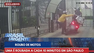 REPORTAGEM ESPECIAL: uma moto é roubada a cada dez minutos em SP | Brasil Urgente